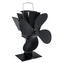 1100rpm Heat Powered Stove Fan Low Noise Wood Log Burner Fireplace Eco Friendly Fan No Battery No Electricity