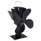 1100rpm Heat Powered Stove Fan Low Noise Wood Log Burner Fireplace Eco Friendly Fan No Battery No Electricity