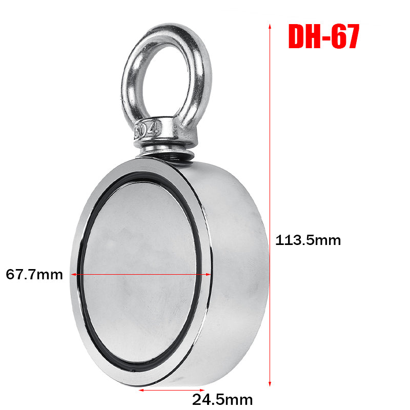 DH-48/60/67/75 Salvage Magnet With 10M Rope Neodymium Recovery Magnet for Fishing