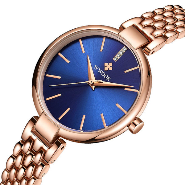 WWOOR 8865 Fashionable Ladies Dress Wrist Watch Gift Clock Quartz Watch