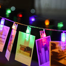 Battery Powered 2.2M 20LED Photo Peg Clip Shape Fairy String Light for Hanging Card Picture