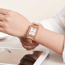 MEGIR 1079 Rose Gold Case Calendar Quartz Watch Elegant Style Women Wrist Watch for Lovers