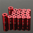 Aluminum Alloy Coupling Red Shaft Coupler with Hex Wrench and Screws Motor Coupler Connector