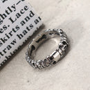 Trendy 316L Stainless Steel Finger Ring Skull Head Ring Wholesale for Men Halloween Jewelry