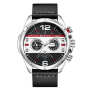CURREN 8259 Casual Quartz Watches Rubber Band Military Analog Leather Quartz Wrist Watch