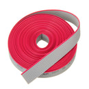 5pcs 5M 1.27mm Pitch 10 Pin 10P Grey Gray Flat Ribbon Data Cable Wire Connector AWG28 300V