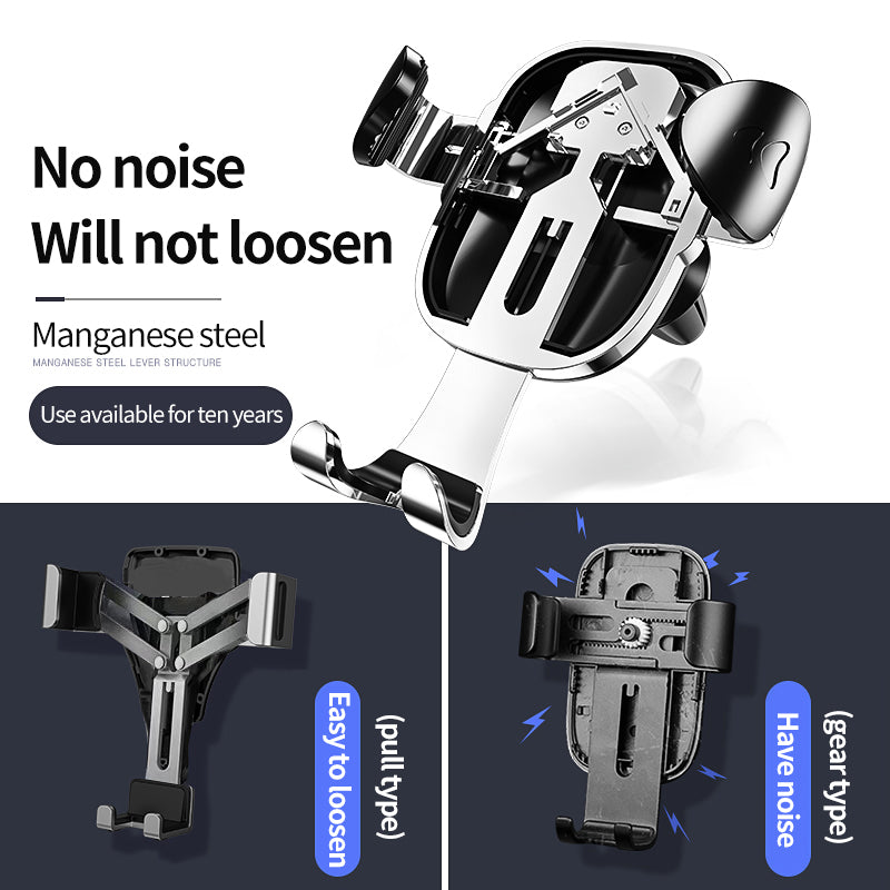 Joyroom Gravity Linkage Automatic Lock Air Vent 360 Rotation Car Phone Holder For 4.0-6.5 Inch Smart Phone