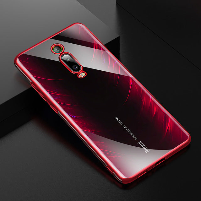 CAFELE Plating Shockproof Soft TPU Protective Case With Tempered Glass Screen Protector For Xiaomi Mi 9T / Xiaomi Mi9T Pro / Xiaomi Redmi K20 / Redmi K20 Pro