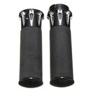 Pair 1inch 25mm Motorcycle Handlebar Hand Grip For Harley Touring FLHT FLHR Black