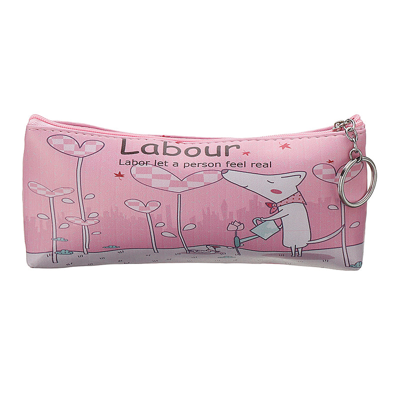 Dog Paradise Pencil Bag PU Storage Box Cartoon Cute Pen Case Big Capacity Office School Supplies Stationery Gift for Students Kids