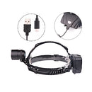 XANES 1800LM XHP50 LED Headlamp 18650 Battery USB Interface 3 Modes Waterproof Camping Hiking Cycling