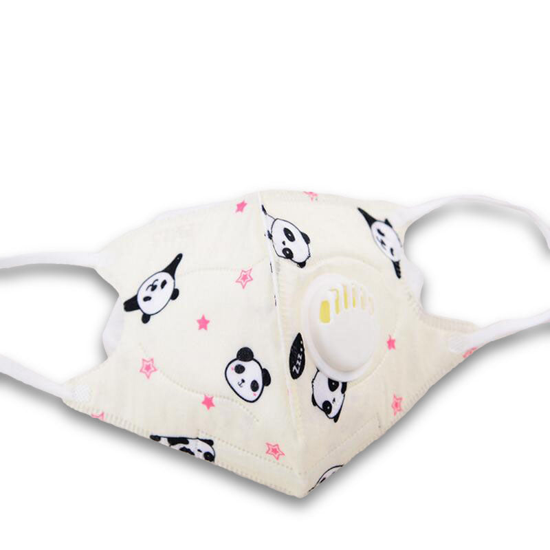 Honana 3PCS Cartoon Children PM2.5 Face Mask Kids Breath Valve Anti Haze Breathable Mask Anti Dust Mouth-muffle Respirator