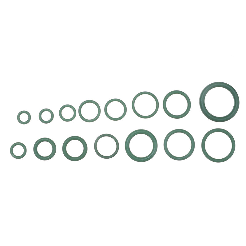 Suleve MXRW5 225Pcs R22/R134a Green Air Conditioning Rubber O-Ring Tap Washer Gasket Set Seal Metric Assortment Plumbing Kit Waterproof