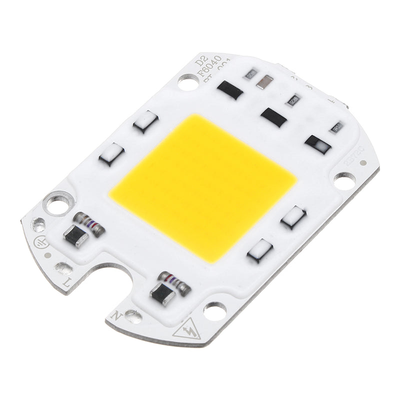 LUSTREON AC110V/220V 30W 40W 50W White/Warm White COB LED Chip 60*40mm for DIY Flood Light