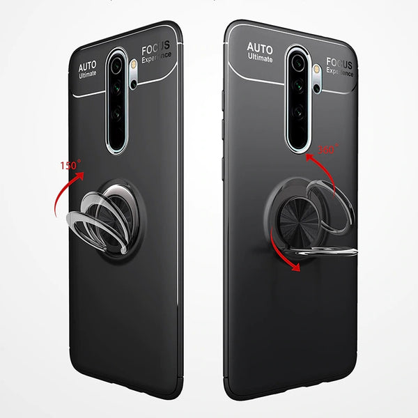 Bakeey Xiaomi Redmi Note 8 pro 360 Rotating Magnetic Ring Holder Soft TPU Shockproof Protective Case