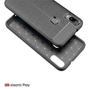 Bakeey Anti-fingerprint Litchi Silicone Soft Protective Case for Xiaomi Mi Play