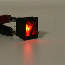 6 Pins Rocker Switch On/Off Double Red Light Toggle Double SPST Rocker Switch