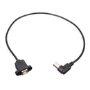 50cm USB 2.0 B Male to USB B Female Socket Printer Panel Mount Extension Cable