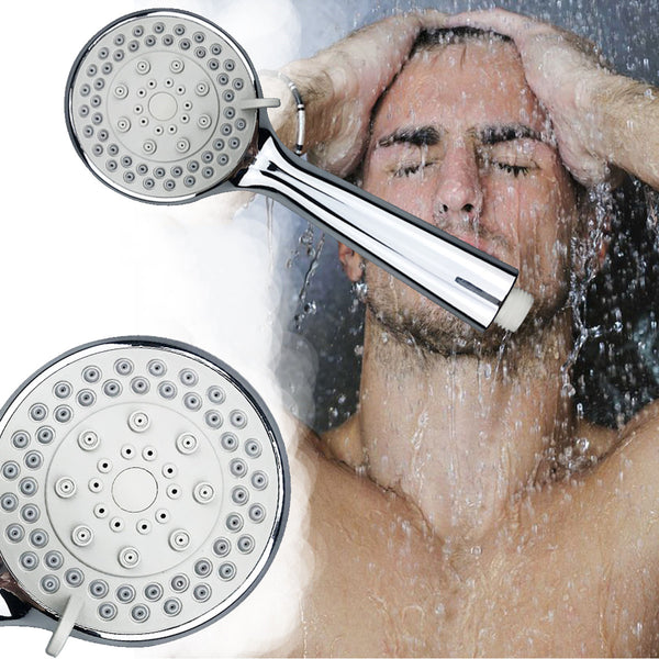 Handheld Pressurized Shower Head Bathroom 4 Modes Ajustable Showerhead