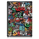 Tri-Fold Printing Tablet Case Cover for Lenovo Tab E10 Tablet - Doodle