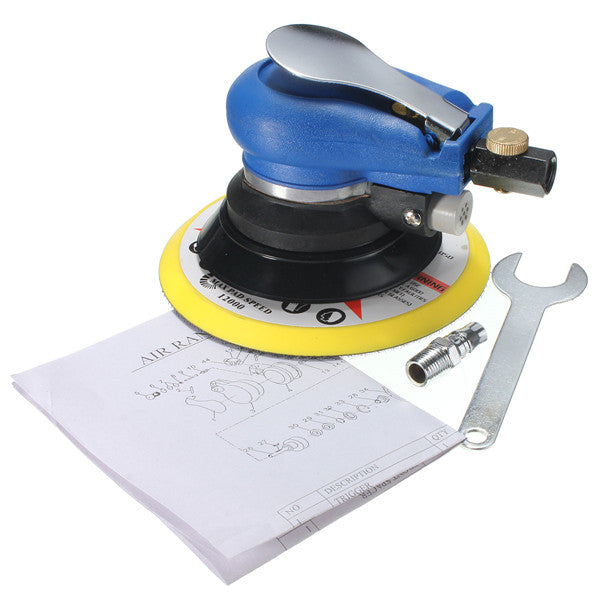 6 Inch Air Random Orbital Palm Sander Sanding Pad Vacuum Polisher