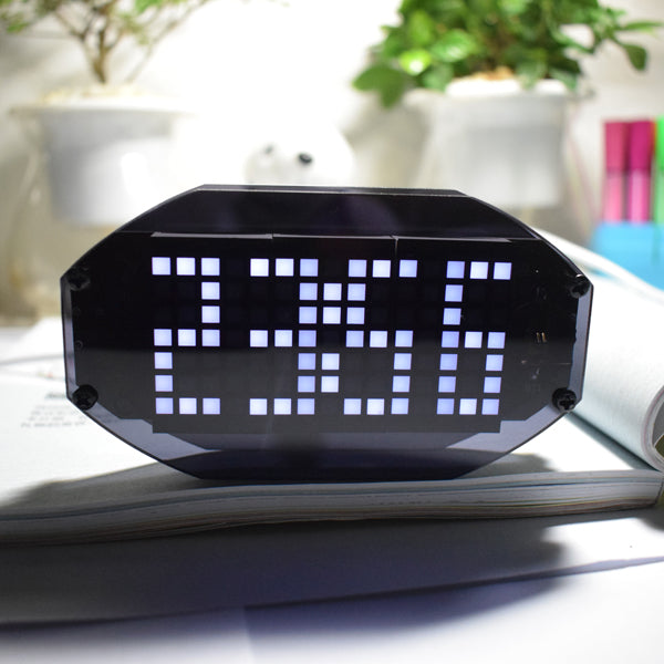 Geekcreit DIY Black Mirror LED Matrix Desktop Alarm Clock Kit