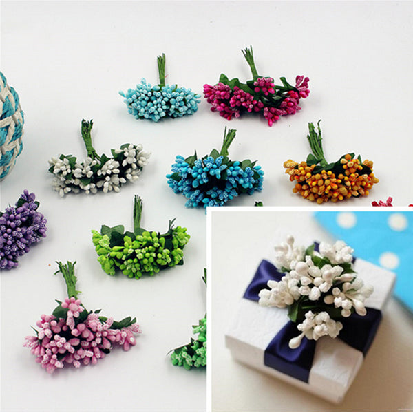 12pcs Artificial Simulation Berry Flower Headwear Garlan Gift Party Decoration