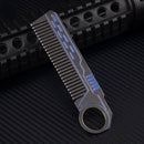IPRee 4 In 1 Tactical Stainless Steel Comb Safety Survival Emergency EDC Gadget