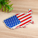 3D Car Auto Stickers Metal USA United States American Map Flag Decal Emblem