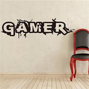 Wall Room Decor Art Vinyl Sticker Mural Decal Gamer Word Game Home Decor Kids Room Wall Stickers