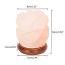 Himalayan Natural Crystal Rose Salt Lamps Bulb Night Light Ionic Purifier Gifts