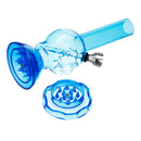 6Inch Skull Acrylic H ookah Shisha Pipe Water T obacco Pipe with Herb Grinder(4Types)