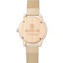 SKONE 3816 Fashion Men Wooden Watch Casual Leather Strap Sport Wrist Watch
