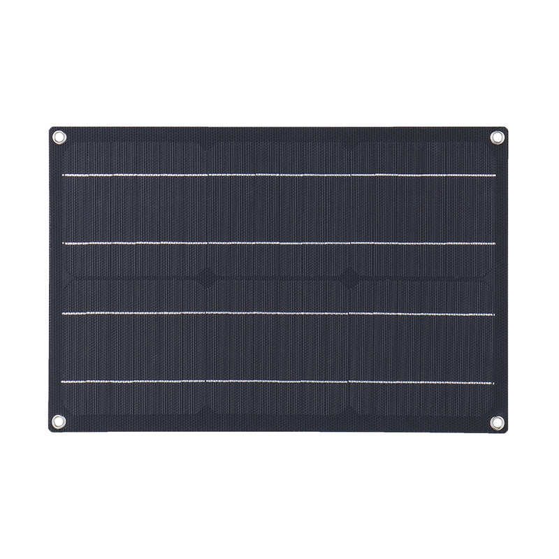 20W ETFE Solar Panel Field Vehicles Emergency Charger WIth 4 Protective Corners Single USB+DC
