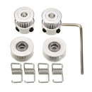 GT2 20 Teeth Aluminium Timing Pulley 2.5M 2GT Belt For 3D Printer RepRap