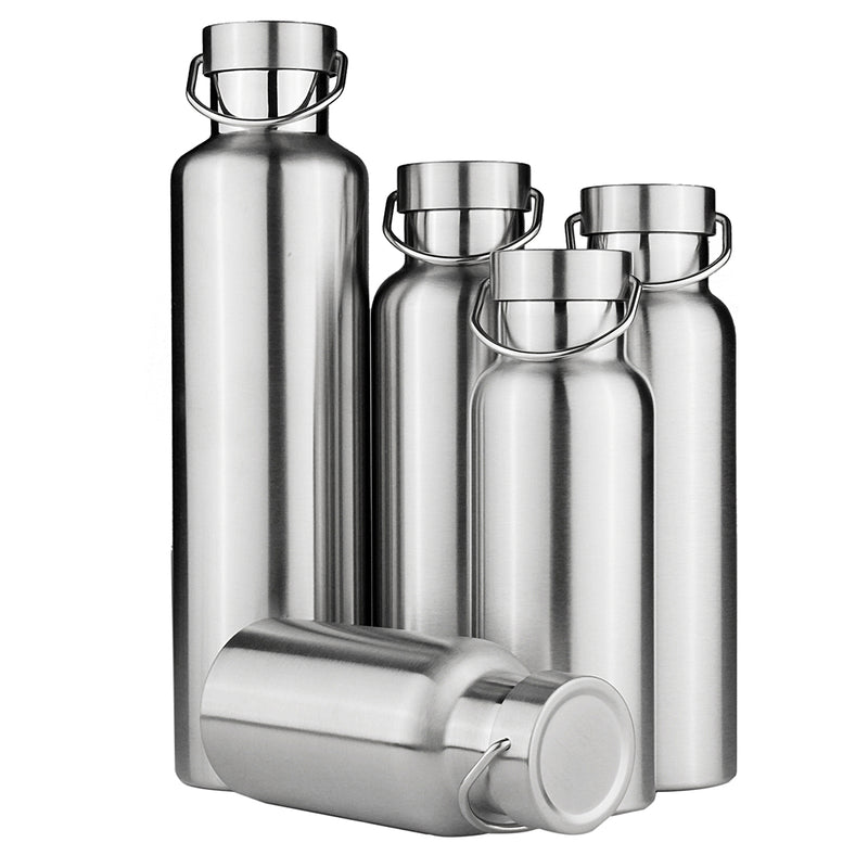 Stainless Steel Thermos Double Wall Vacuum Insulated Water Bottle Stainless Cap
