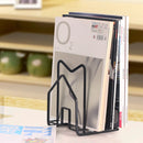 Black/White LP Vinyl Iron Storage File Rack Stand Holder Kitchen Storage Rack for 7"/12" LP