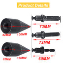 High Speed Woodworking Wood Separator Spiral Cone Household Firewood Splitter Drill Bit for Drill