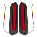 Pair 12V 5W Car LED Bumper Reflectors Tail Light Red Brake Lamp for Mitsubishi AU