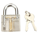 6Pcs Transparent Practice Padlocks Kit Locksmith Practice Training Skill Set