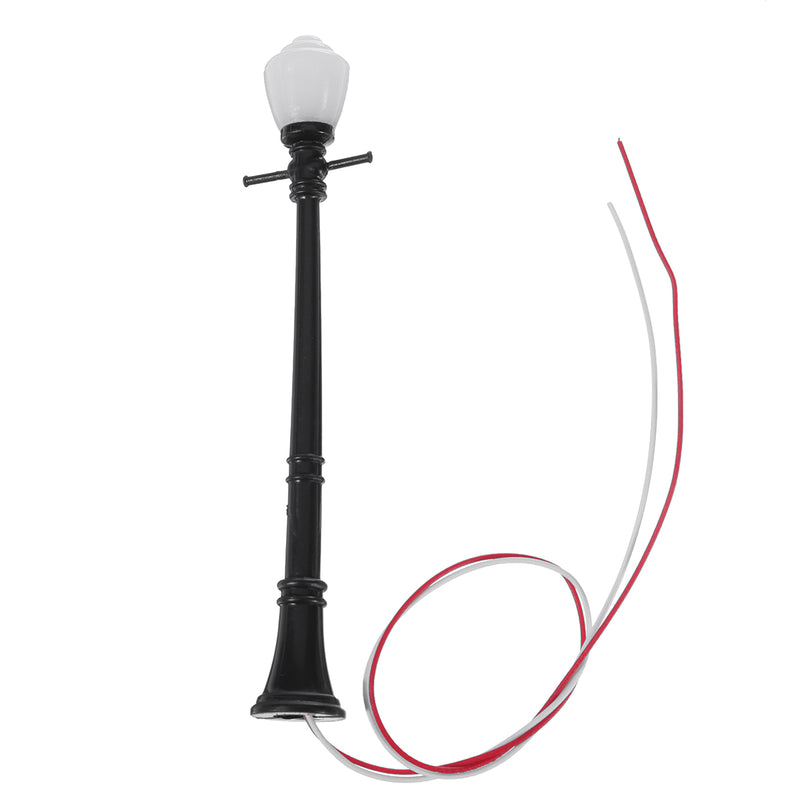 10Pcs/Set Railway Lamppost Lamps Street Light HO Scale LED Light