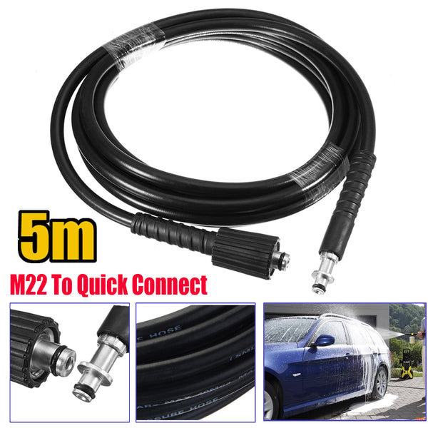 5m Pressure Washer 5800PSI M22 Hose For KARCHER