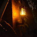 Solar Powered 96 LED Flame Lawn Light Outdoor Waterproof IP65 Garden Path Wall Torch Lamp