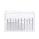 10pcs 3mm Double Lines Tungsten Carbide Burr Rotary File Drill Bits Milling Cutter Set