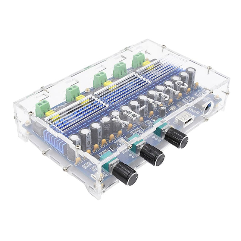 Bluetooth 5.0 TDA3116D2 Digital Amplifier Board Four-Channel Dual Bass Dual Stereo 2*50W+2*100W Audio Amplifiers with The Tuning