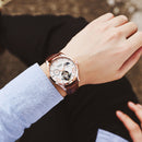 OCHSTIN GA6120 Luminous Display Moon Phase Automatic Mechanical Watch Full Steel Men Watch