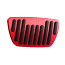 2Pcs Aluminium Alloy Car Interior Brake Accelerator Pedal Cover Trim Pad Red for Toyota Camry 8th 2018