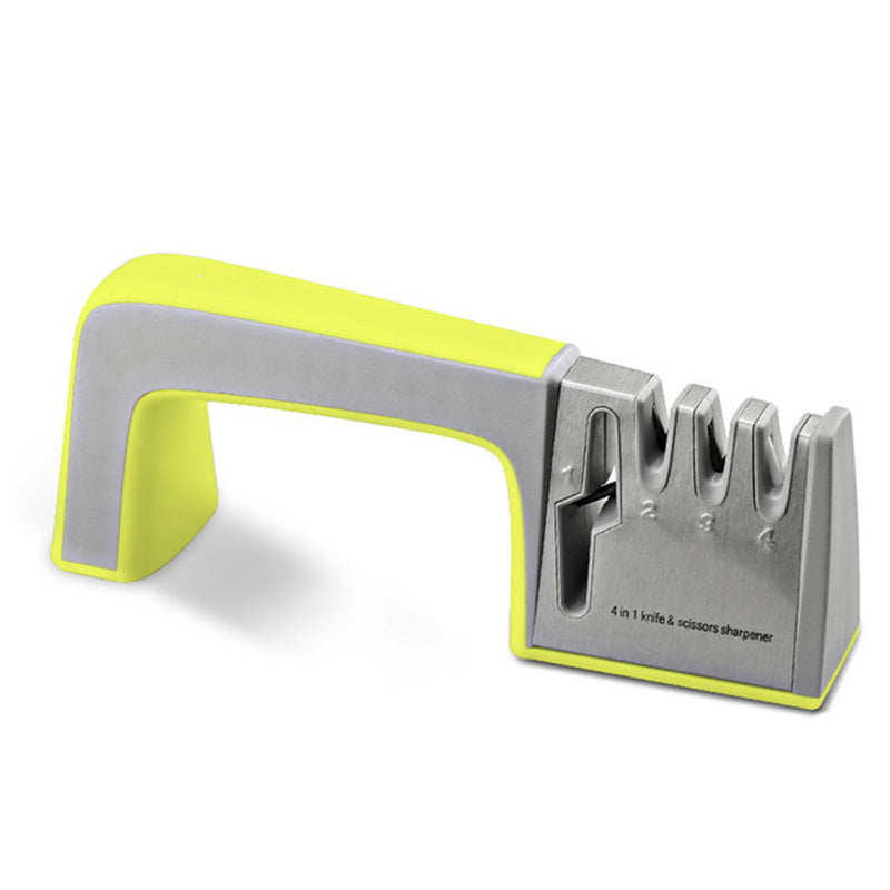 MYVIT Sharpener 4 in 1 Diamond Coated & Fine Ceramic Rod Shears and Scissors Sharpening Sharpen Stone