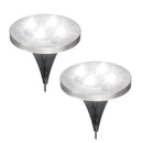 2Pcs 4 LED Solar Powered Buried Light Under Ground Lamp Outdoor Pathway Garden