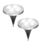 2Pcs 4 LED Solar Powered Buried Light Under Ground Lamp Outdoor Pathway Garden